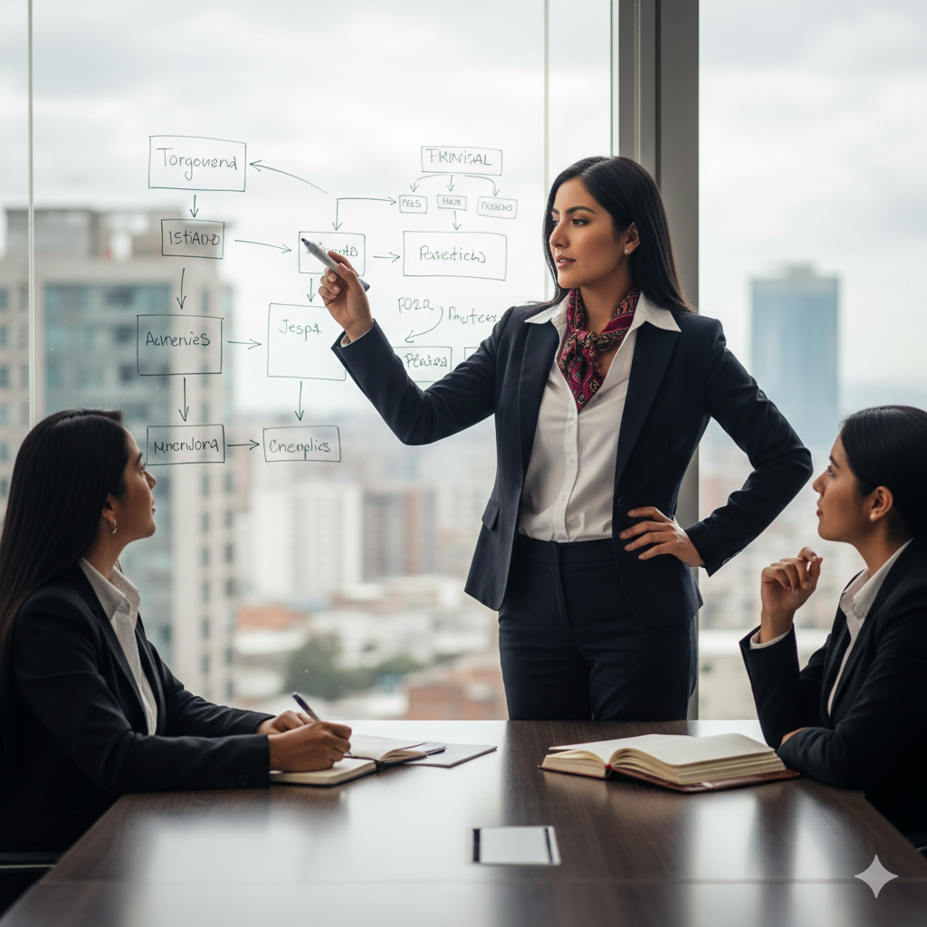 Mujeres empresarias colaborando